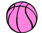 Desenho Bola de basquete pintado por renata