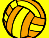 Desenho Bola de voleibol pintado por milu