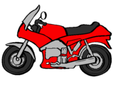 Desenho Motocicleta pintado por Marina