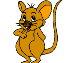 Desenho Rato pintado por Rato