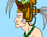 Desenho Chefe da tribo pintado por daniel