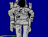 Desenho Astronauta pintado por fgrrrgseragszegtsat