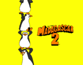 Desenho Madagascar 2 Pingüinos pintado por Tatiana Raquel 