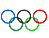 Desenho Argolas dos jogos olimpícos pintado por J0@0 P@ul0