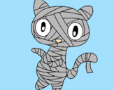Desenho O gato momia pintado por polet