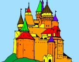 Desenho Castelo medieval pintado por CASTELO