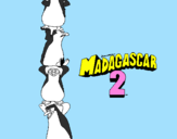 Desenho Madagascar 2 Pingüinos pintado por rodrigo