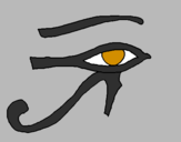 Desenho Olho de hórus pintado por Gessica miranda