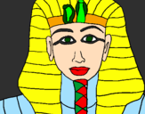 Desenho Tutankamon pintado por Brenda Santana