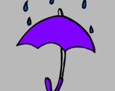 Desenho Guarda-chuva pintado por renata