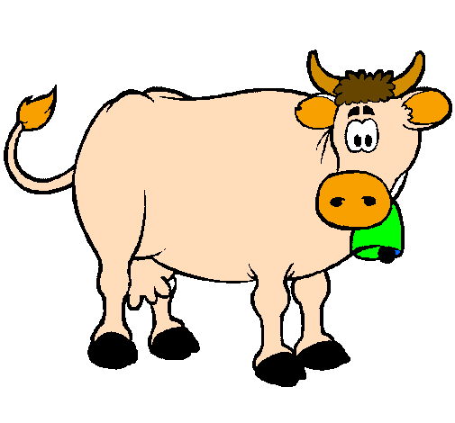 Desenho Vaca leiteira pintado por vaquilda