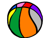 Desenho Bola de basquete pintado por high school musical