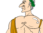 Desenho Julio César pintado por matheus