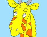 Desenho Cara de girafa pintado por ruben