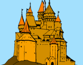 Desenho Castelo medieval pintado por Valeria