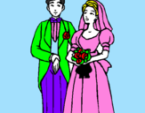 Desenho Marido e esposa III pintado por lindo   casamento
