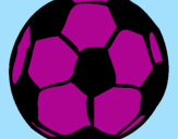 Desenho Bola de futebol pintado por taina