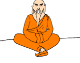 Desenho Sábio chinês pintado por anónimo