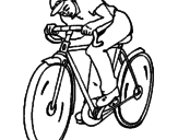 Desenho Ciclismo pintado por a