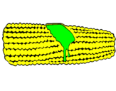 Desenho Espiga de milho  pintado por Bruno