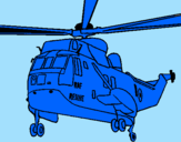 Desenho Helicoptero de resgate pintado por jose andres