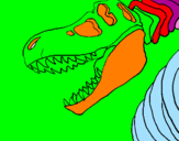 Desenho Esqueleto tiranossauro rex pintado por CAROLINA   ALEXANDRE