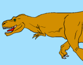 Desenho Tiranossaurus Rex pintado por dani