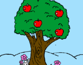 Desenho Macieira  pintado por suzana