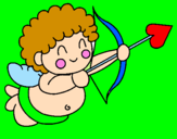 Desenho Cupido  pintado por catarina