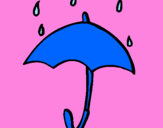 Desenho Guarda-chuva pintado por GIOVANA