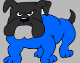 Desenho Cão Bulldog pintado por JOAO VITOR