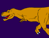 Desenho Tiranossaurus Rex pintado por bjth