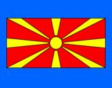 Desenho República da Macedónia pintado por NR7
