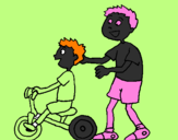 Desenho Triciclo pintado por beatriz gonçalvez batista