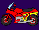 Desenho Motocicleta pintado por Davi