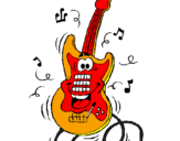 Desenho Guitarra pintado por Jorge