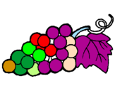 Desenho Uvas pintado por nauany