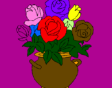 Desenho Jarro de flores pintado por jucelia 2