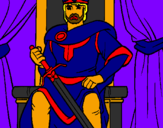 Desenho Cavaleiro rei pintado por XD-ANA MARIA