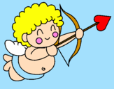 Desenho Cupido  pintado por hsm 3