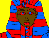 Desenho Tutankamon pintado por Aida