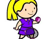 Desenho Rapariga tenista pintado por Lunna