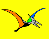 Desenho Pterodáctilo pintado por antonio