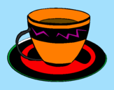 Desenho Taça de café pintado por ggg
