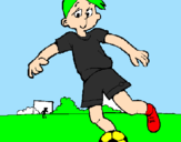 Desenho Jogar futebol pintado por felipe