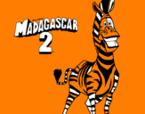 Desenho Madagascar 2 Marty pintado por jean