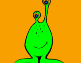 Desenho Mini-extraterrestre pintado por tomas