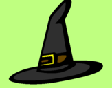 Desenho Chapéu de bruxa pintado por bertha.