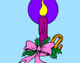 Desenho Vela de natal pintado por florsinha