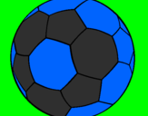 Desenho Bola de futebol II pintado por Clara 